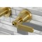Kingston Brass KS8127KL Two-Handle Wall Mount Bathroom Faucet, Brushed Brass KS8127KL - alternate 3